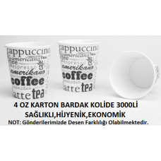 4 OZ KARTON BARDAK- KAHVE BARDAĞI 